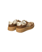 Gucci GG Embossed Chunky Leather and Canvas Sneakers