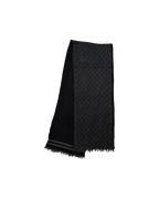 Gucci GG Wool Scarf Black