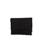 Gucci GG Wool Scarf Black