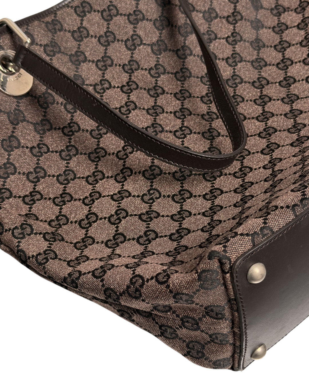 Gucci Handbag Canvas Eclipse Dark Brown