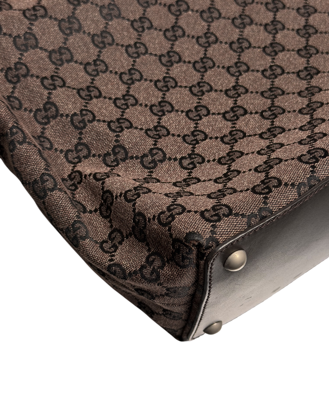 Gucci Handbag Canvas Eclipse Dark Brown