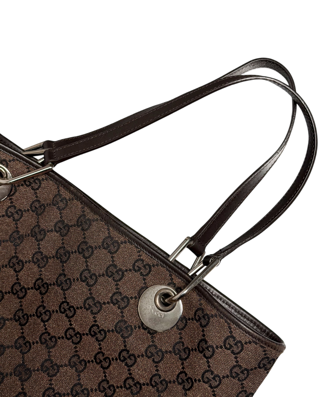 Gucci Handbag Canvas Eclipse Dark Brown