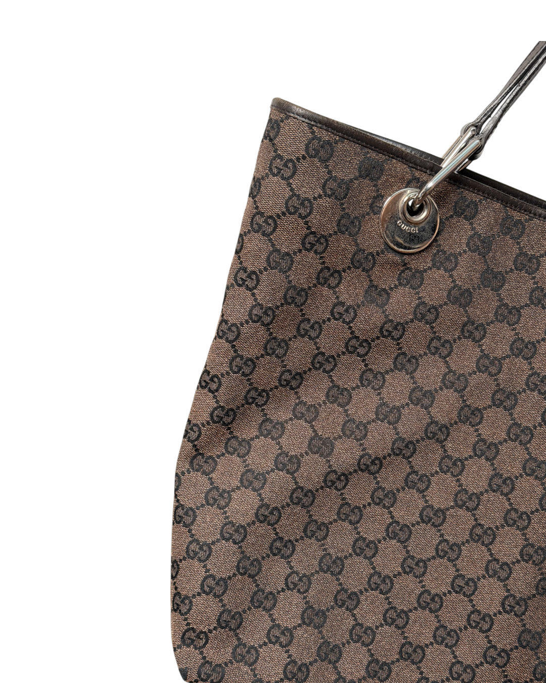 Gucci Handbag Canvas Eclipse Dark Brown