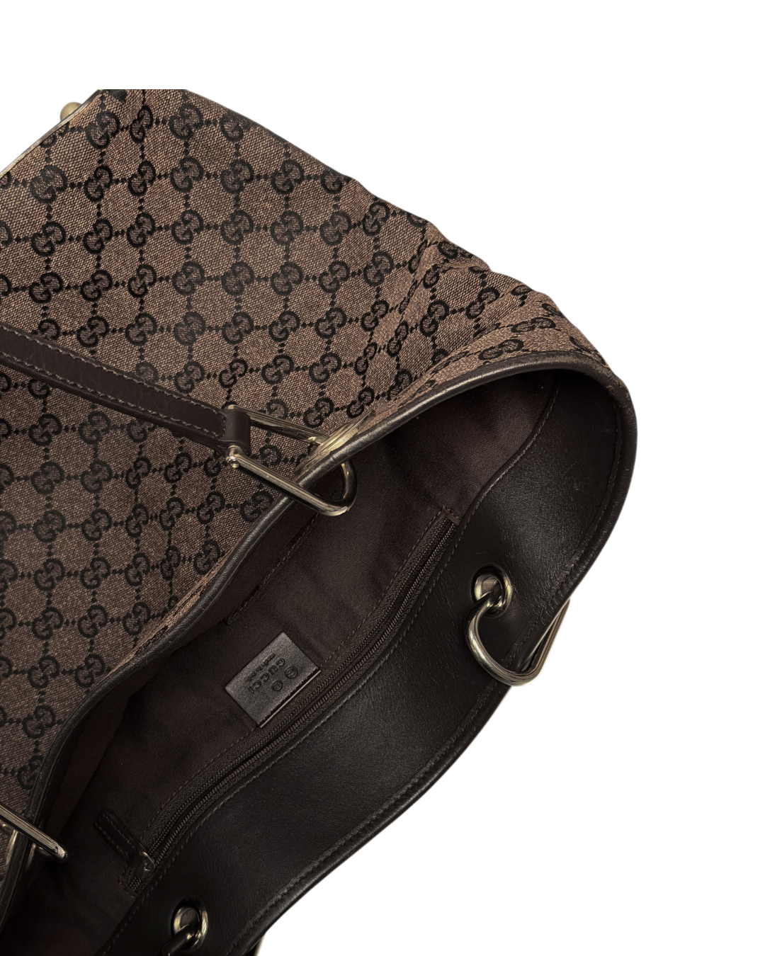 Gucci Handbag Canvas Eclipse Dark Brown