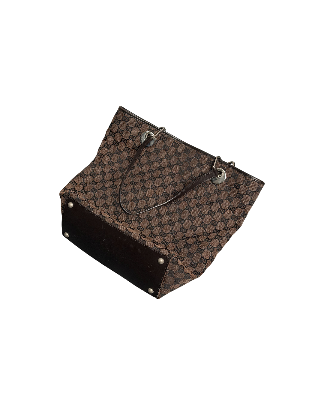Gucci Handbag Canvas Eclipse Dark Brown