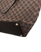 Gucci Handbag Canvas Eclipse Dark Brown