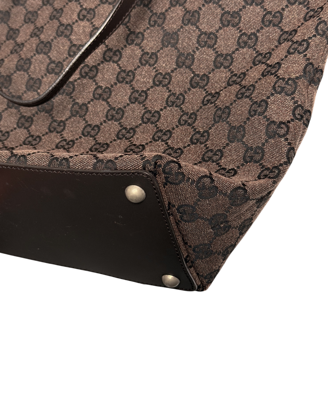 Gucci Handbag Canvas Eclipse Dark Brown
