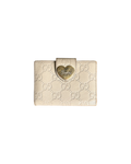 Gucci Heart Compact Wallet Cream