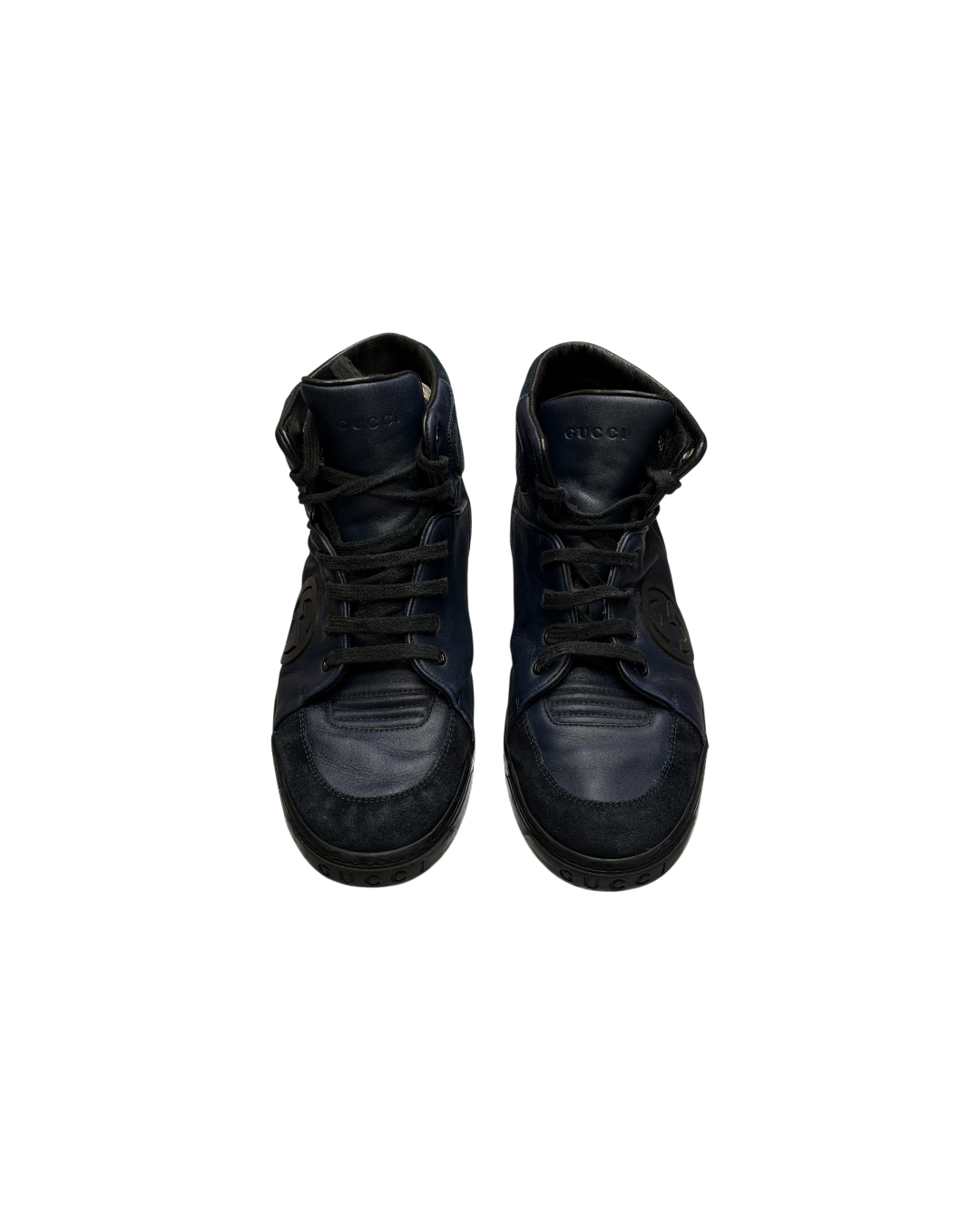 Gucci High Top GG Sneaker Navy