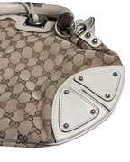 Gucci Indy Hobo Bag Beige Bambo Details