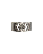 Gucci Interlocking GG Silver Ring