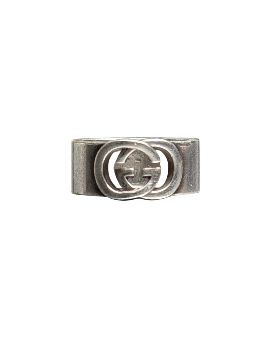 Gucci Interlocking GG Silver Ring