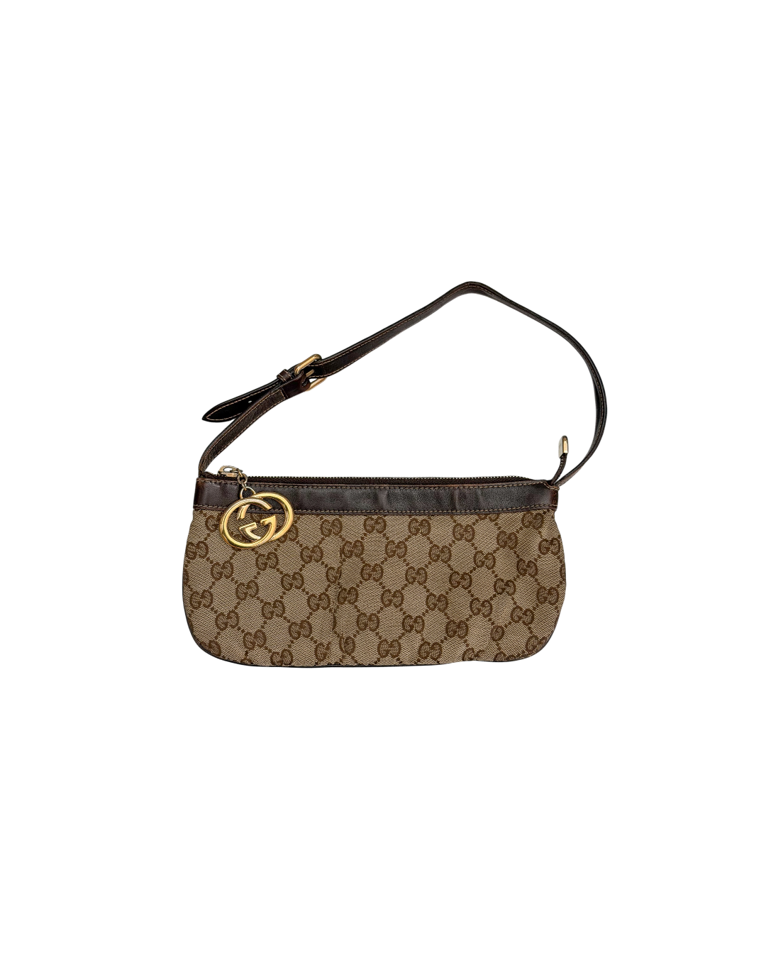 Gucci Interlocking G Pochette Shoulder Bag Beige