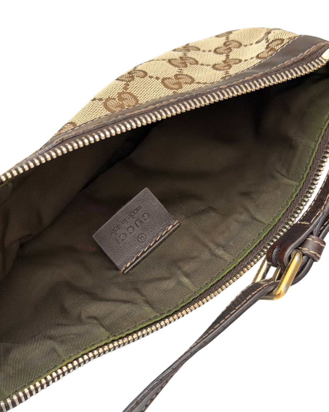 Gucci Interlocking G Pochette Shoulder Bag Beige