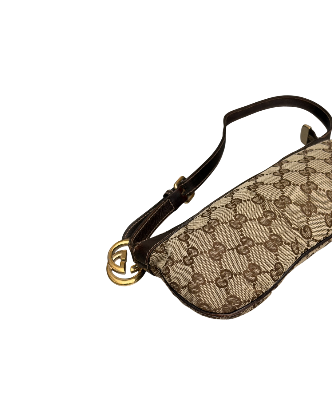 Gucci Interlocking G Pochette Shoulder Bag Beige
