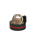 Gucci Interlocking G Web Leather Belt