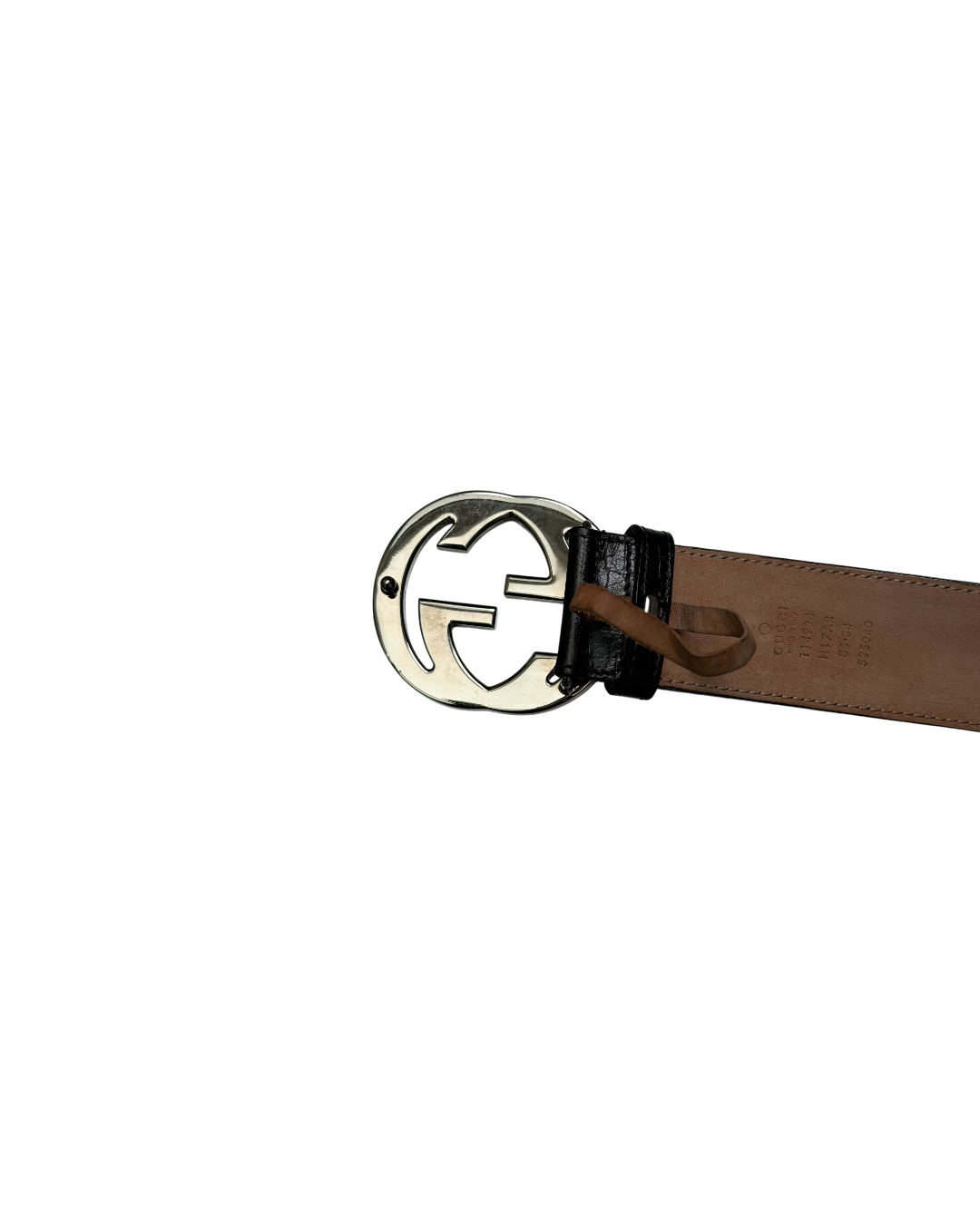 Gucci Interlocking G Web Leather Belt