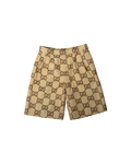 Gucci Jumbo GG Canvas Shorts Beige Ebony