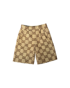 Gucci Jumbo GG Canvas Shorts Beige Ebony