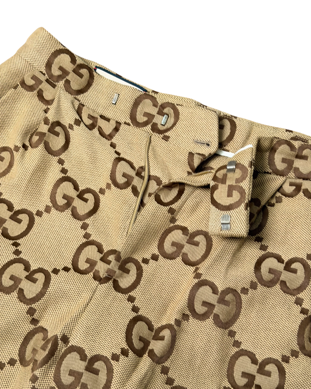Gucci Jumbo GG Canvas Shorts Beige Ebony
