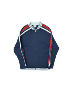 Gucci Kids Zipper Jacket Blue Red GG Logo Stripe