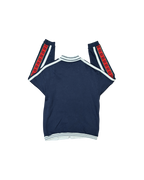Gucci Kids Zipper Jacket Blue Red GG Logo Stripe