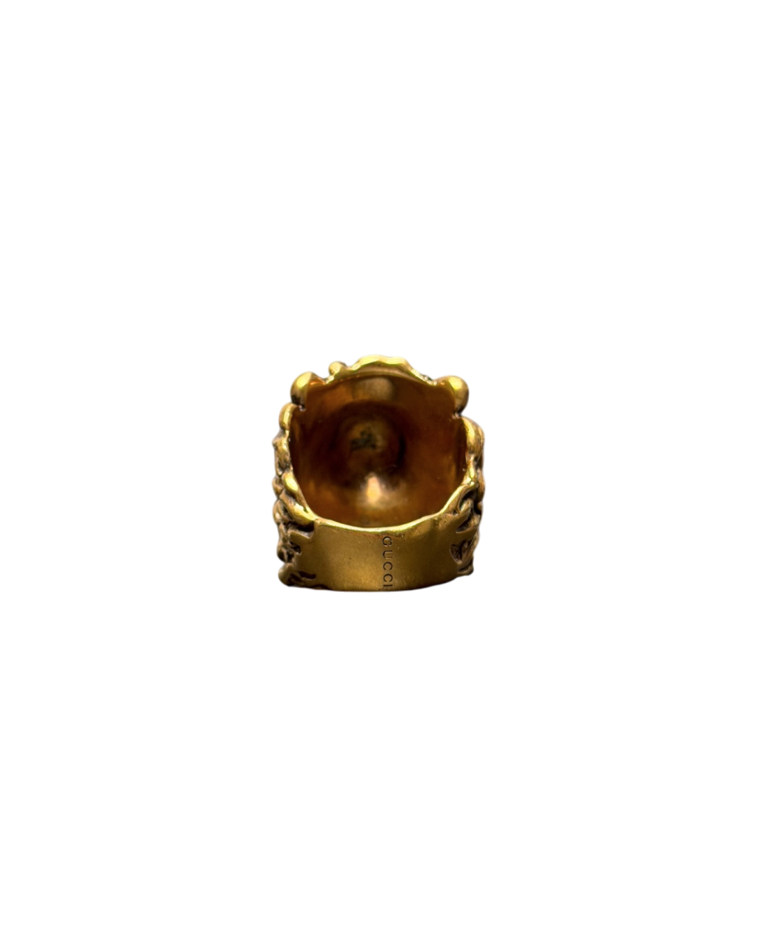 Gucci Lion Head Ring Gold