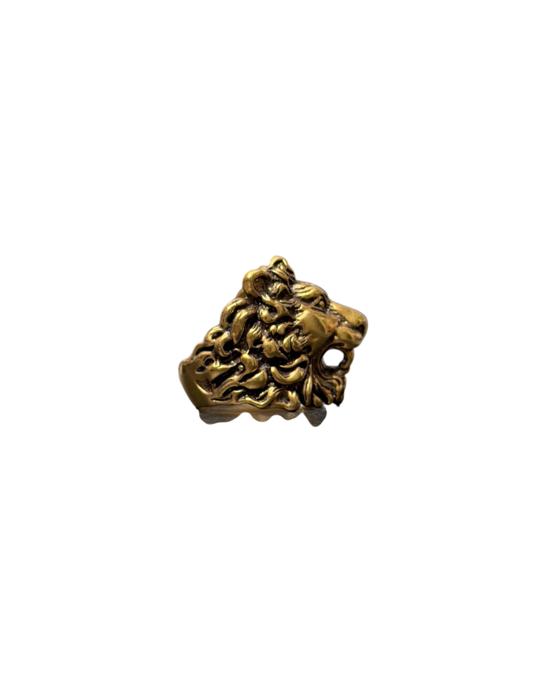 Gucci Lion Head Ring Gold