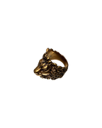 Gucci Lion Head Ring Gold