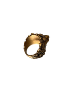 Gucci Lion Head Ring Gold