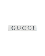 Gucci Logo Print Wide Headband Cream