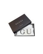 Gucci Logo Print Wide Headband Cream