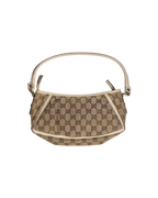 Gucci Small Abbey D-Ring Shoulder Bag Beige Canvas