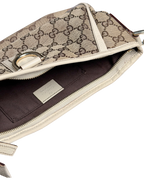 Gucci Small Abbey D-Ring Shoulder Bag Beige Canvas