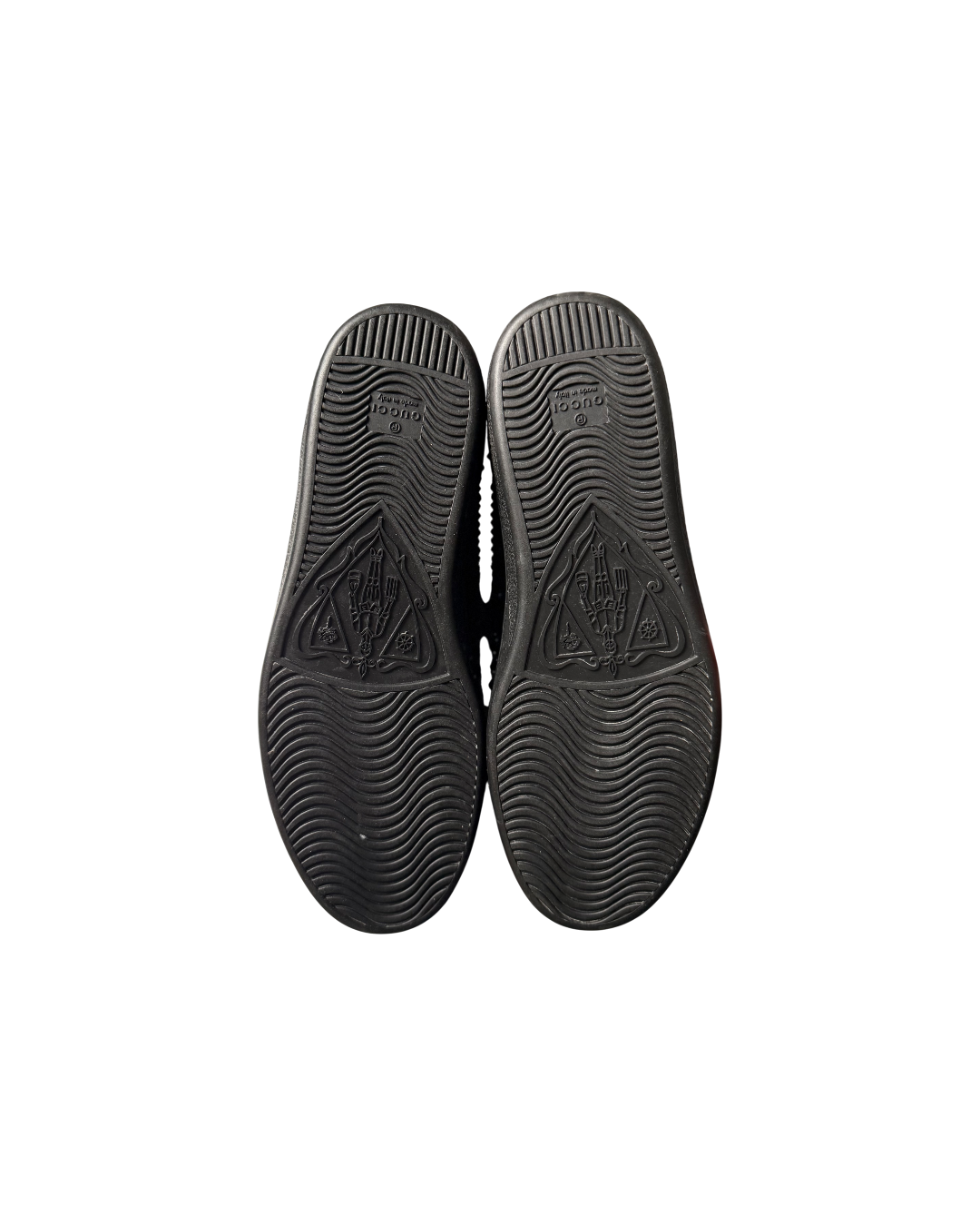 Gucci Spike Studded Leather Sneaker High Black