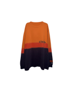 Heron Preston Tie Dye Cyrillic Longsleeve Orange Purple