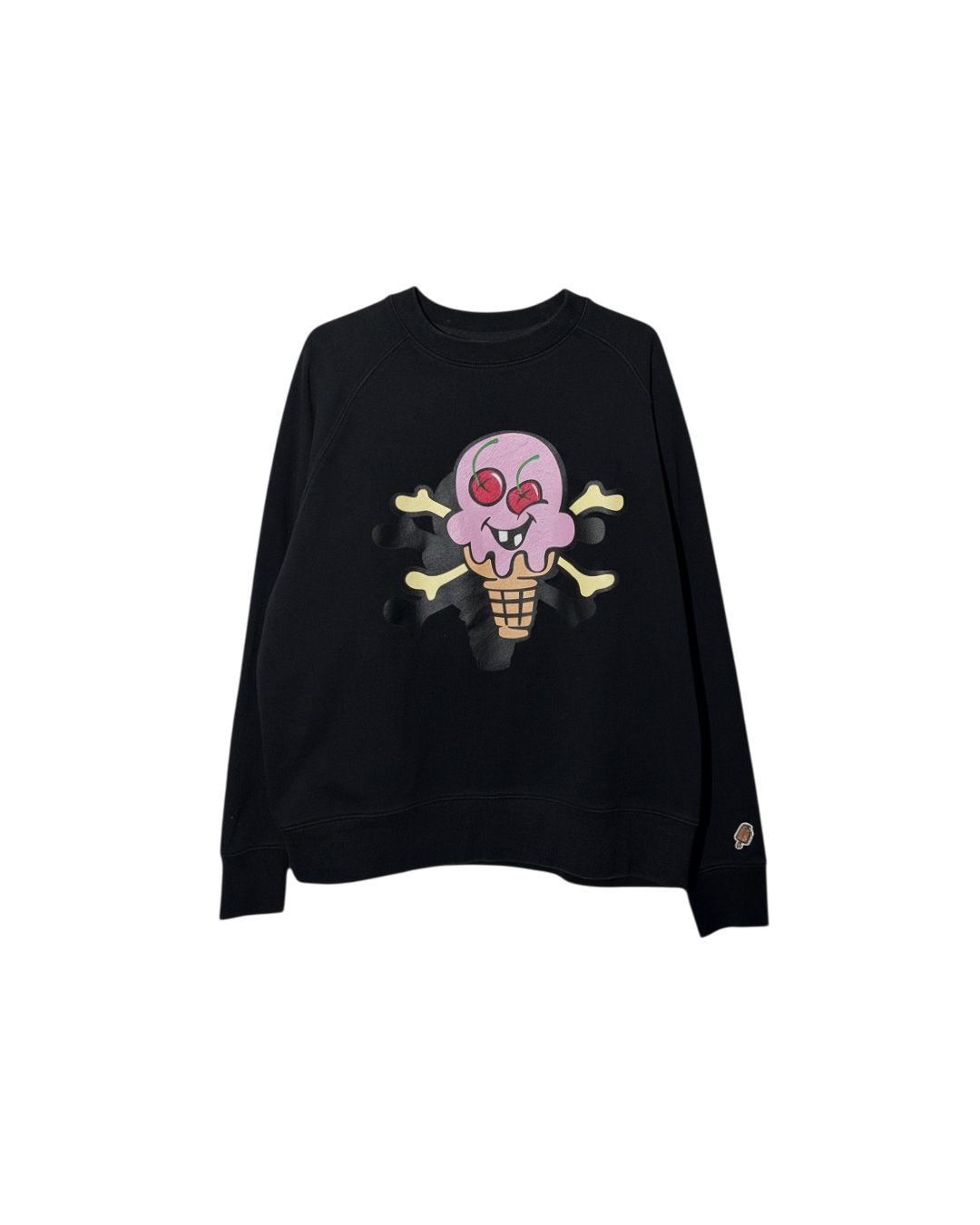 Icecream Cones & Bones Crewneck Black