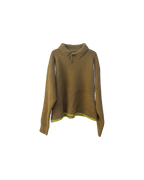 Jacquemus Le Polo Neve Sweater Fuzzy Wool Green khaki