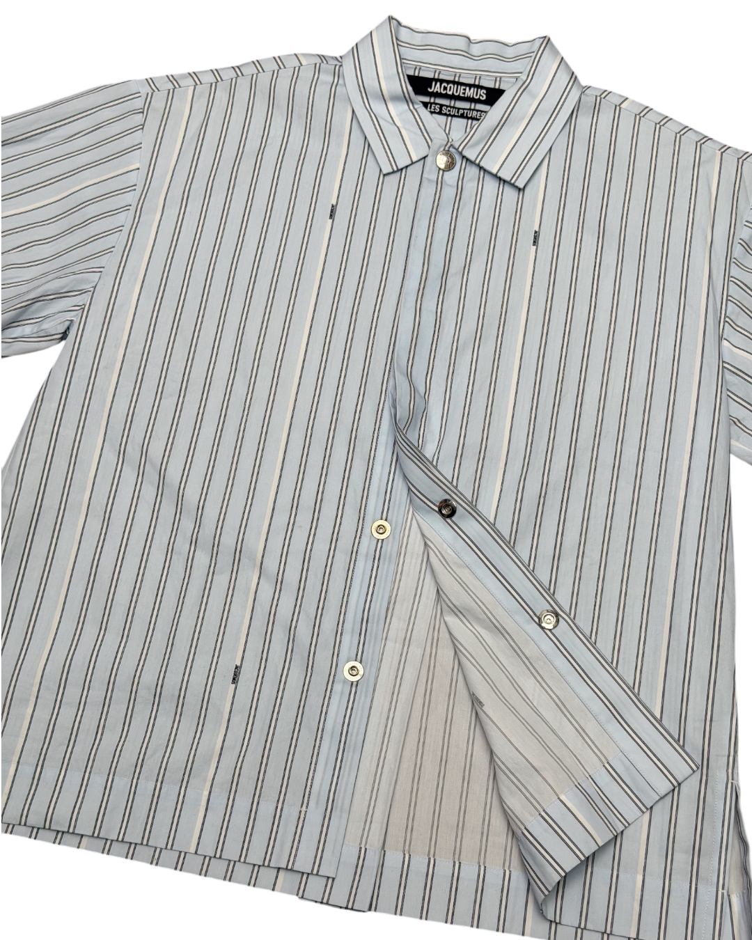 Jacquemus Les Sculptures Striped Short Sleeves Shirt