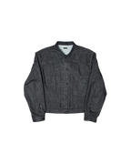 Kapital 14oz Black Thread Denim 1st Jacket Raw Black
