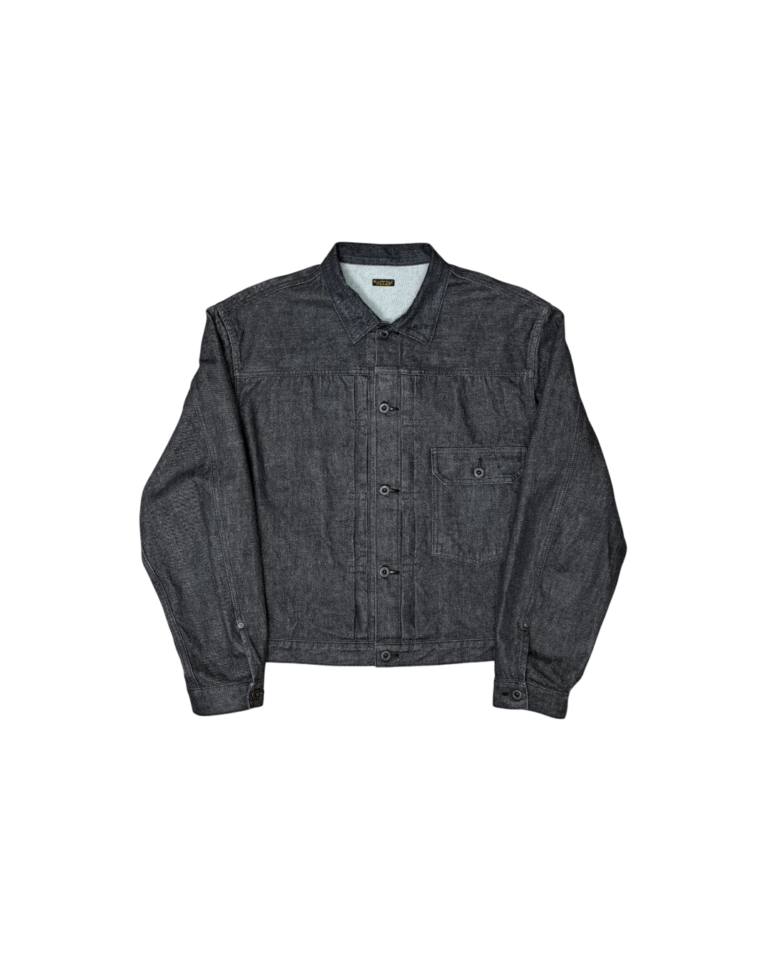 Kapital 14oz Black Thread Denim 1st Jacket Raw Black
