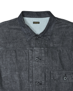 Kapital 14oz Black Thread Denim 1st Jacket Raw Black