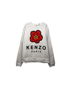 Kenzo Nigo Boke Flower Cotton Crewneck Off White