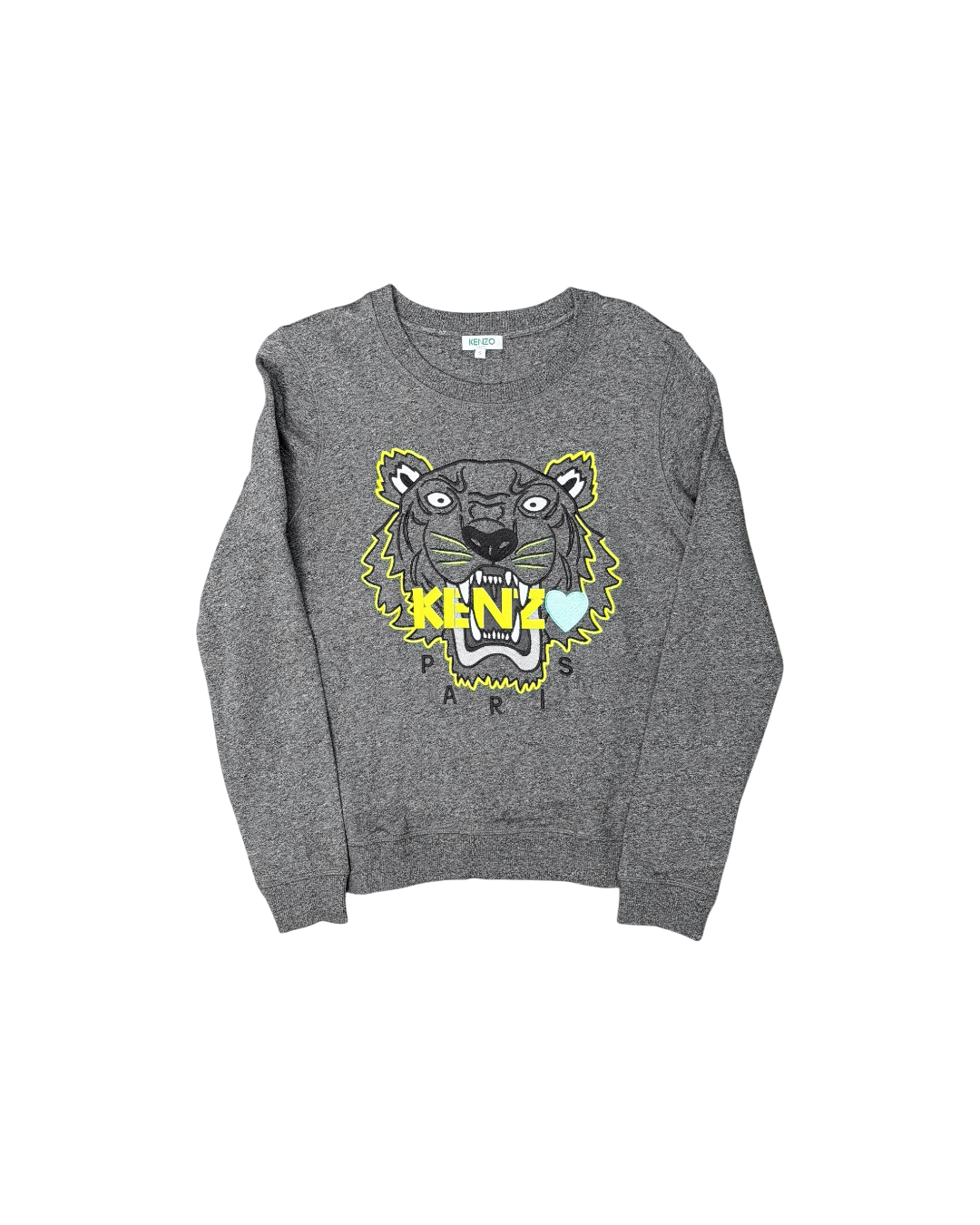 Kenzo Paris Tiger Crewneck Grey Yellow