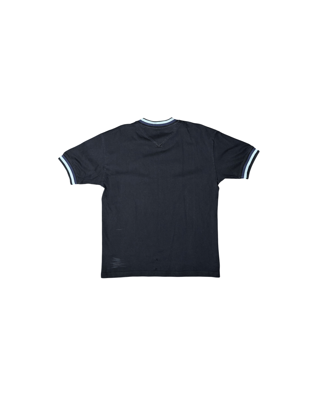 Kenzo Tiger Embroidered T-shirt Navy Striped Collar Cuff