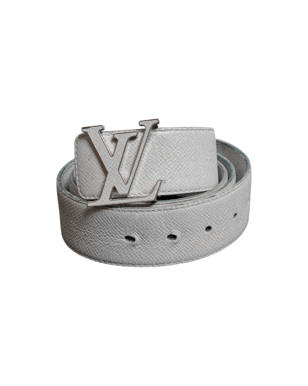 LV White Reversible Belt