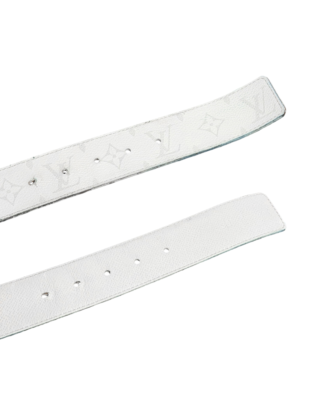 LV White Reversible Belt