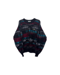 Lacoste Vintage 90's Pattern Wool Crewneck Multi