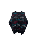 Lacoste Vintage 90's Pattern Wool Crewneck Multi