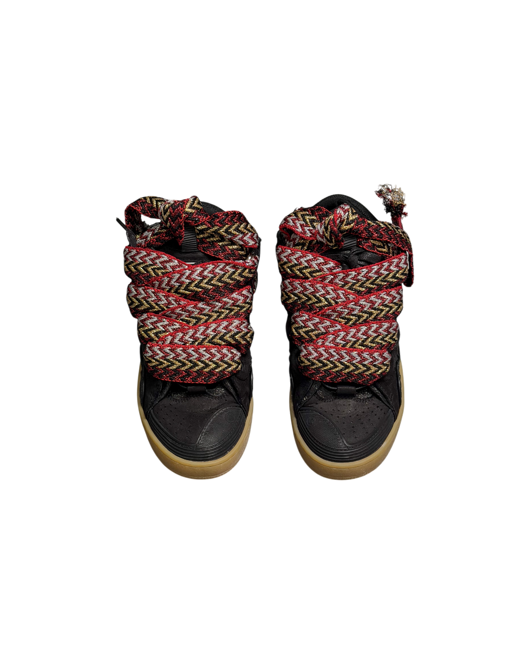 Lanvin Curb Sneaker Black Upper Multicolor thick laces